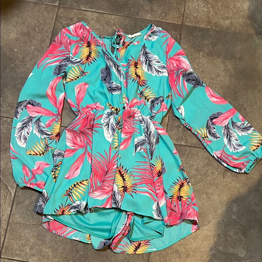 Peach Love California Vibrant Floral jumper